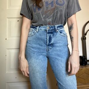 H&M Light Wash Mom Jeans